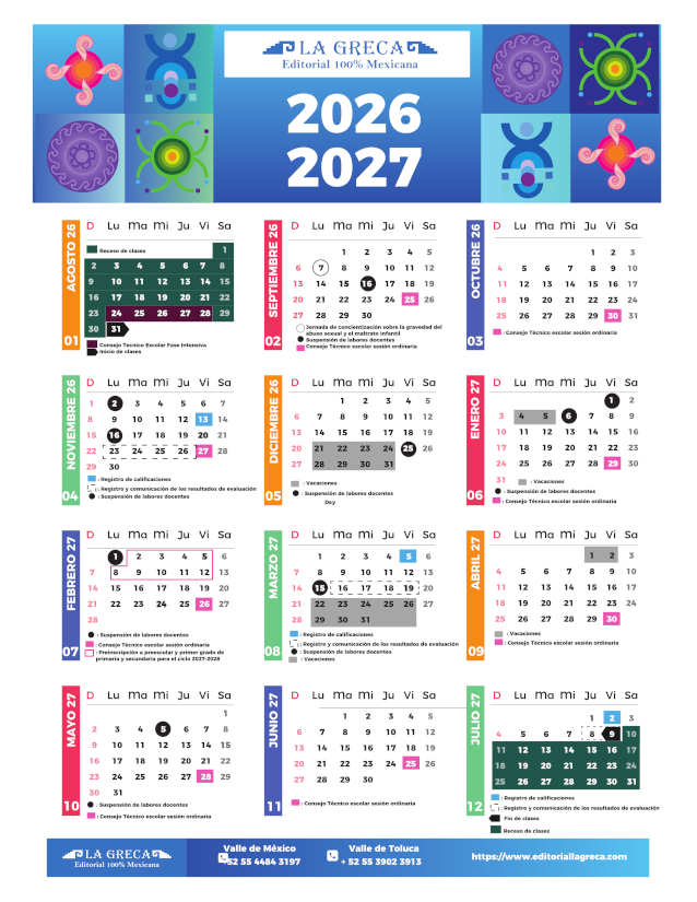 Calendario Escolar Calendario Escolar
